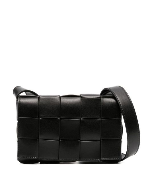Bottega Veneta Black Small Cassette Crossbody Bag for men