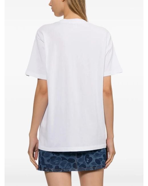 AAPE BY A BATHING AP White Apee Baby Club Printed T-Shirt