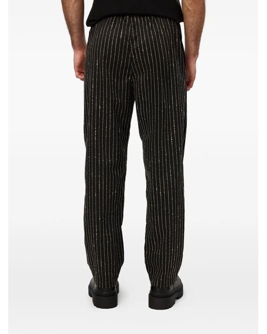 Hamza Black Pantalon 247 À Rayures for men