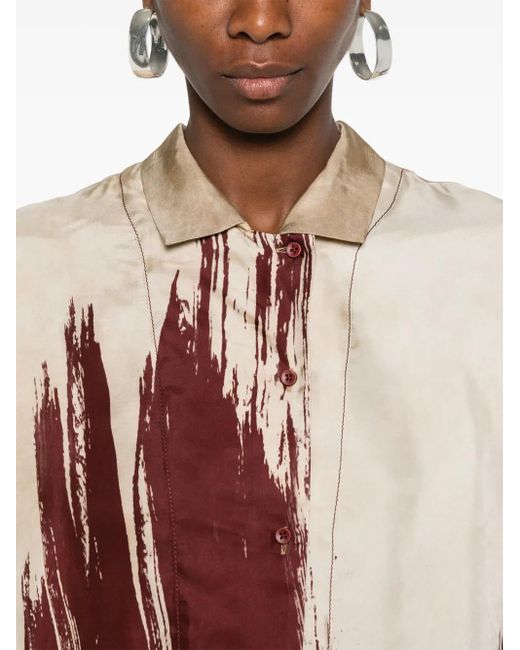 Uma Wang Tyesha Blouse in het Brown