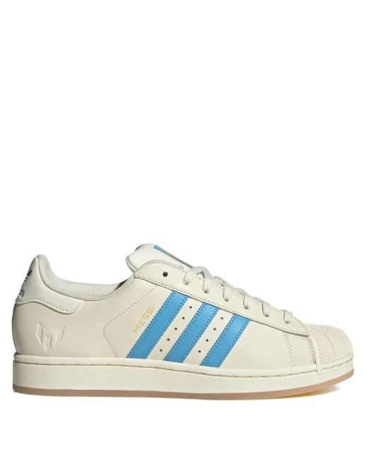 メンズ Adidas Superstar Lionel Messi "cream White/semi Blue Burst" スニーカー