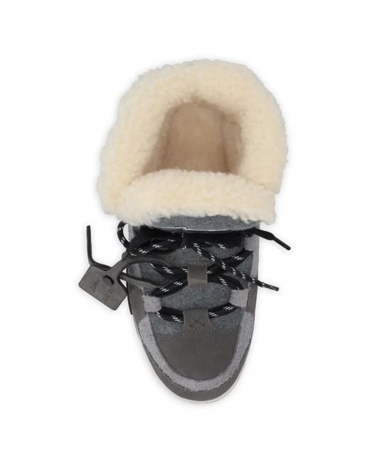 Off-White c/o Virgil Abloh Black Shearling Boots