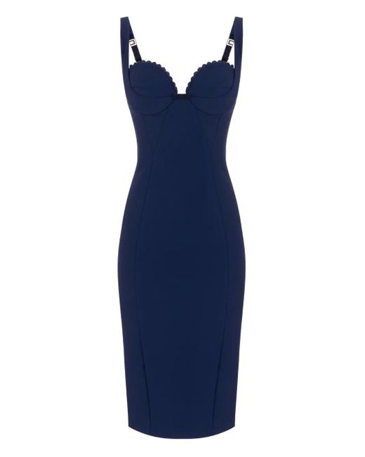 Abito Elasticizzato di Elisabetta Franchi in Blue