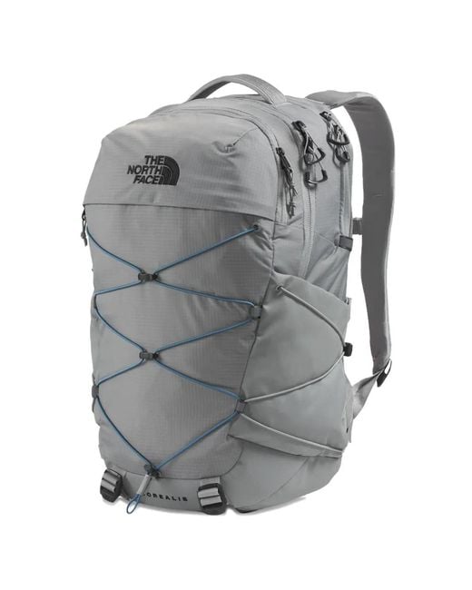 The North Face Gray Borealis Bungee-Cord Backpack for men