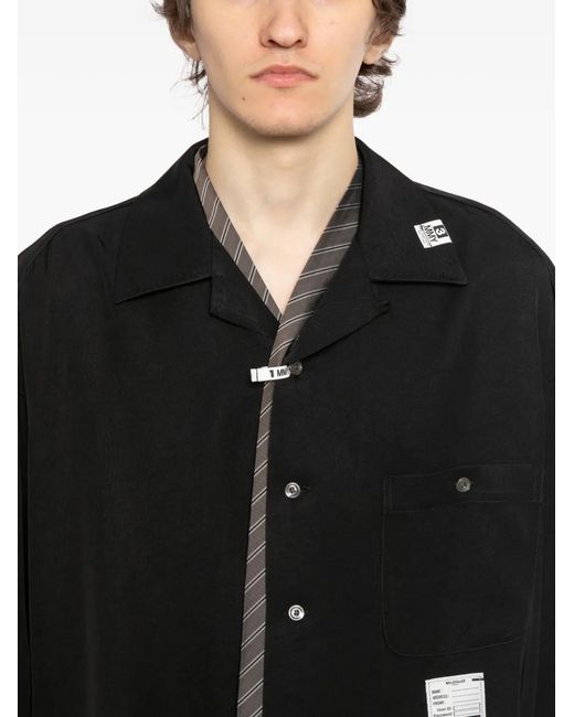 Maison Mihara Yasuhiro Black Chemise À Poche Poitrine for men