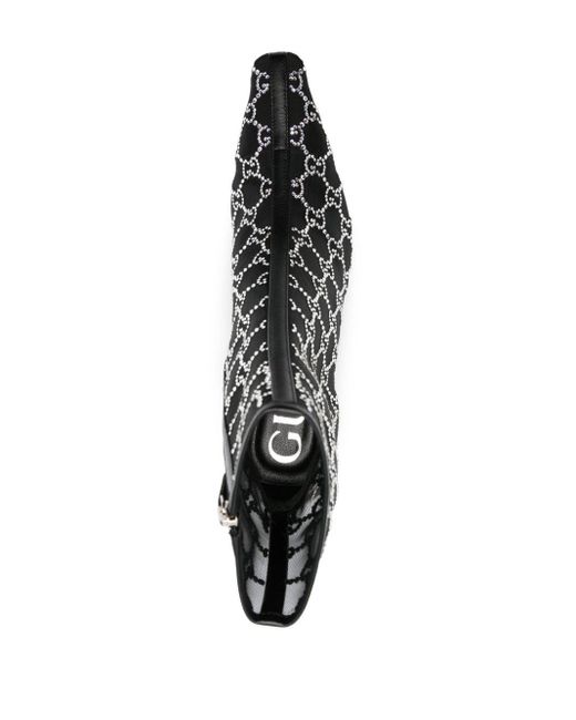 Gucci 85mm Enkellaarzen Met GG-patroon in het Black