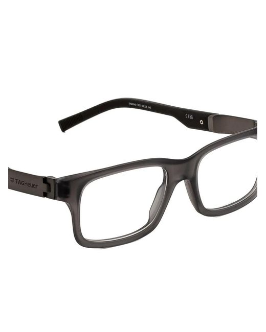 Tag Heuer Gray Rectangle Frame Glasses