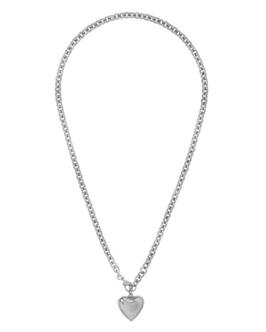Roxanne Assoulin Metallic Little Puffy Heart Necklace