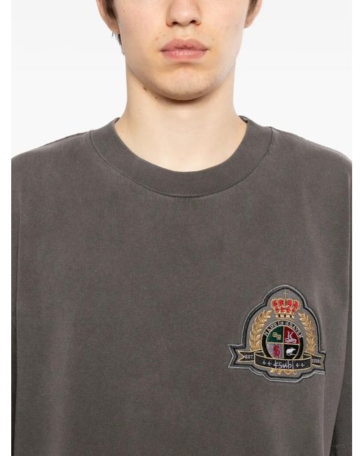 Ksubi Gray Badge T-Shirt for men