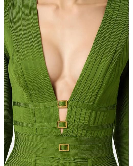 Elisabetta Franchi Green Mini Dress