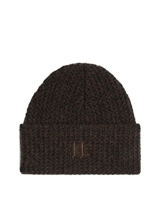 Karl Lagerfeld Beanie Mit Logo-Stickerei in Black für Herren