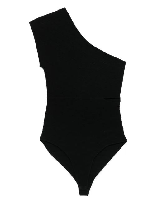 Sandro Black Asymmetric Bodysuit
