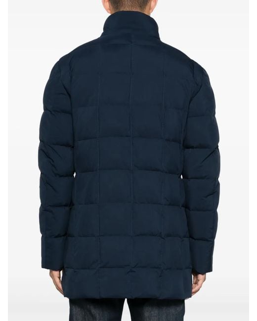 Fay Blue Double-Front Down Jacket for men