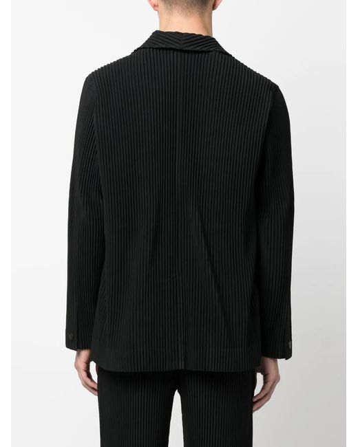 Homme Plissé Issey Miyake Black Tailored Jacket With Logo for men
