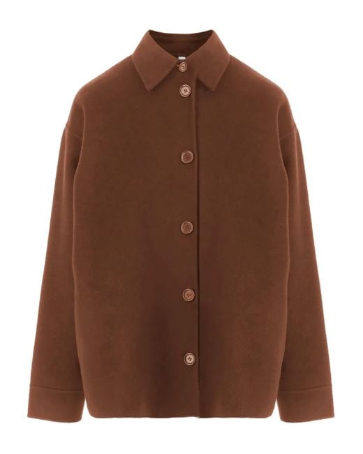Aspesi Brown Buttoned Jacket