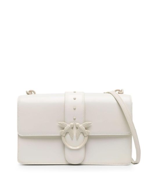 Pinko Natural Classic Love One Light Leather Bag
