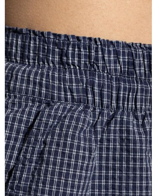 Rethinkit Studios Geruite Shorts in het Blue