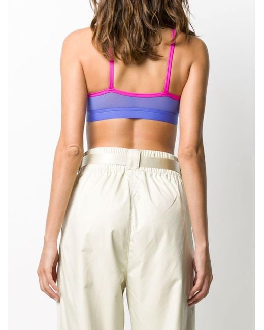 nike color block sports bra