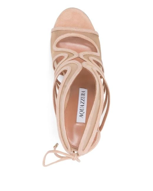 Aquazzura Pink Cut-Out Sandals