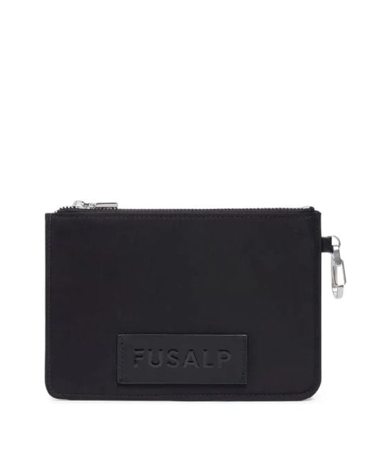Fusalp Black Logo-Appliqué Wallet
