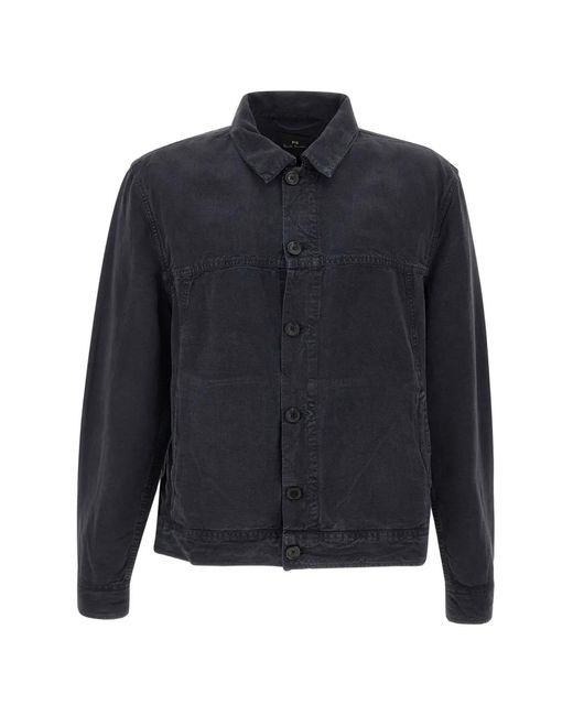 Paul Smith Rider Button-Up Jack in het Blue voor heren