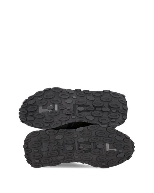 Philippe Model Black Panelled Running Sneakers