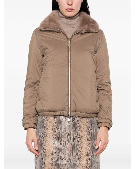DUNO Natural Manila Faux-Fur Jacket