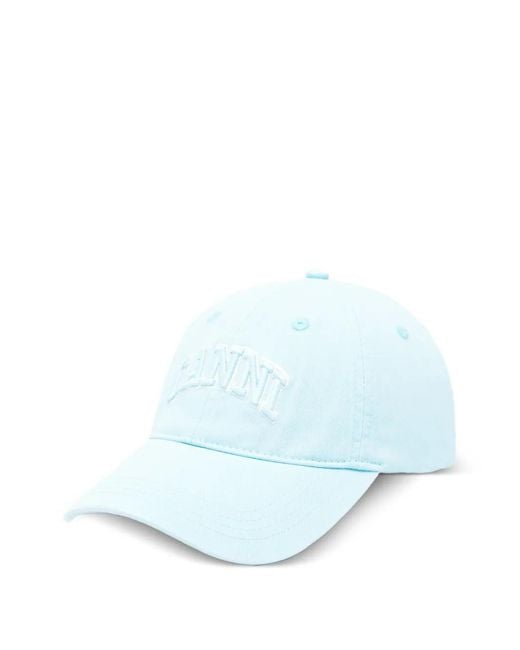 Ganni Blue Organic Cotton Visor