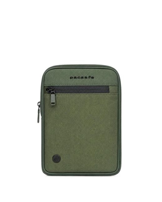 Piquadro Green Logo-Print Zip-Fastening Backpack for men