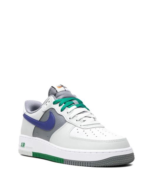 Nike Blue Air Force 1 "Split" Sneakers
