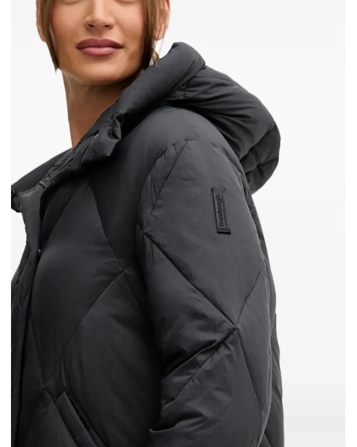 Bomboogie Black Hooded Quilted Jacket