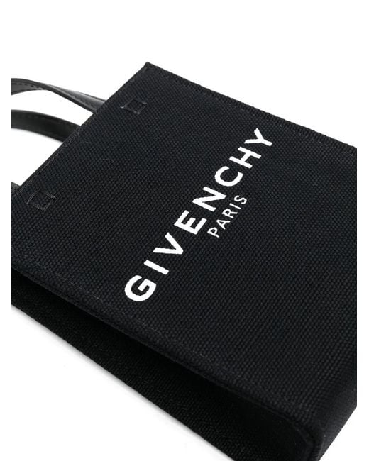 Givenchy Black G Tote Mini Monogrammed Leather Tote