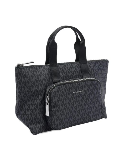 MICHAEL Michael Kors Black Tanner Tote Bag mit Logo-Schild