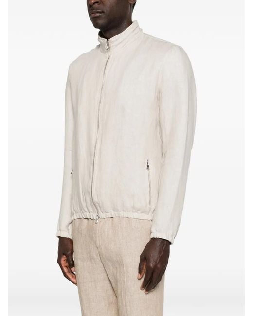 Barba Napoli White Linem Jacket for men