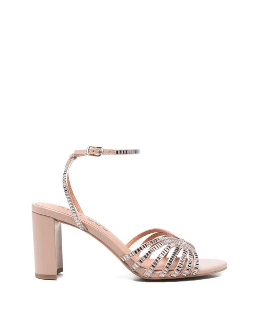 Bibi Lou Pink Serabi Embellished Strap Sandals