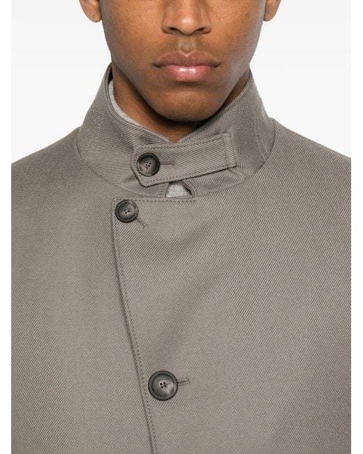 Tagliatore Gray Manteau Gordon À Col Montant for men