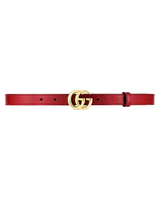 gg marmont crystal buckle leather belt