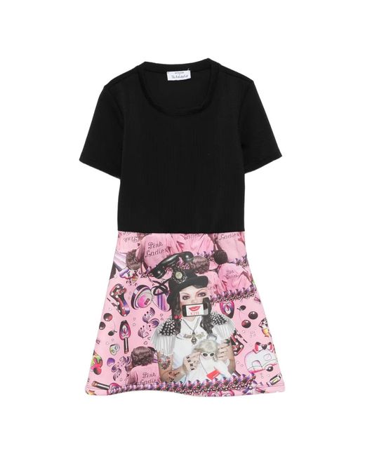 The Artistylist Black Short-Sleeve Mini Dress