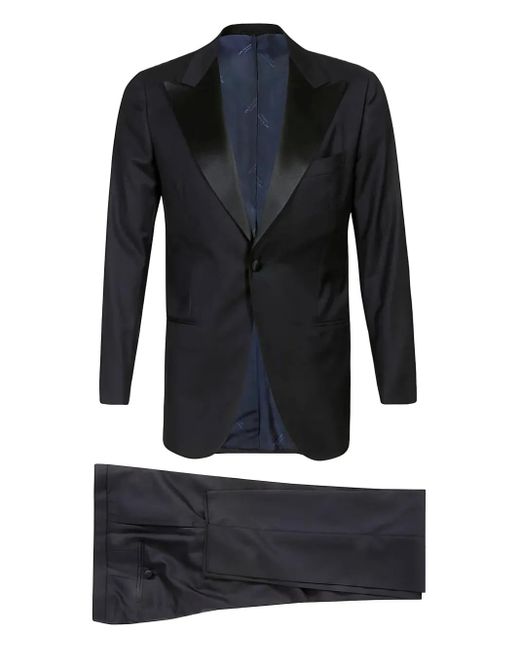 Kiton Black Single-Breasted Suit for men