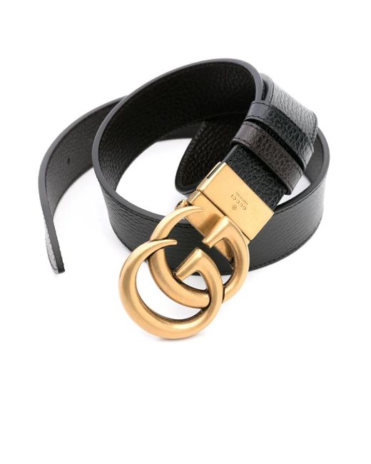 Gucci Multicolor Double G-Buckle Reversible Belt for men