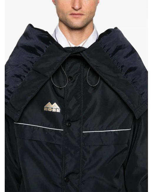 Martine Rose Black Reverse Manager Coat