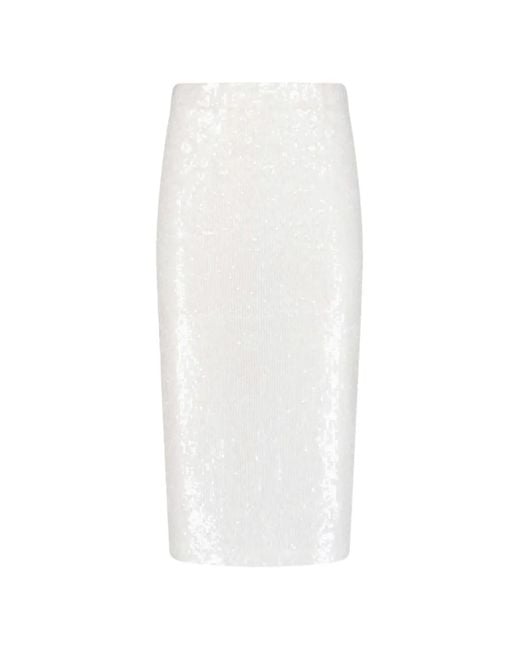 P.A.R.O.S.H. White Sequin Skirt