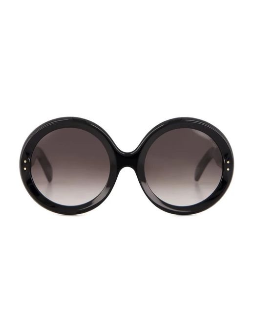 Cutler & Gross Black Round-Frame Sunglasses