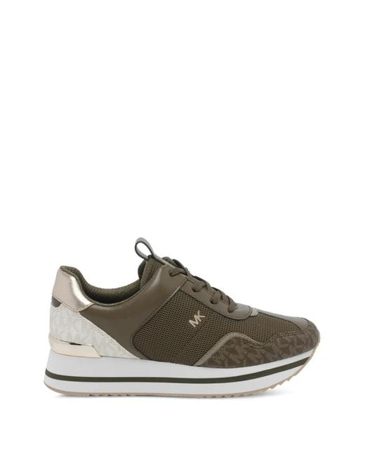 MICHAEL Michael Kors Green Baskets Raina À Logo Imprimé