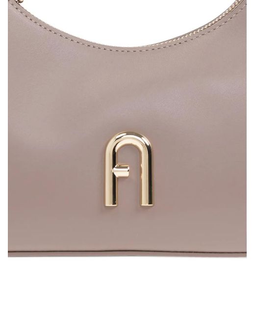 Furla Gray Handtasche aus Leder