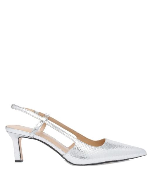 MICHAEL Michael Kors White 60Mm Leather Slingback Pumps