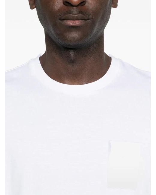 Boss White Patch T-Shirt for men