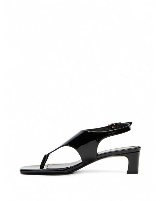 Stuart Weitzman Black Baby Babette Slingback Sandals