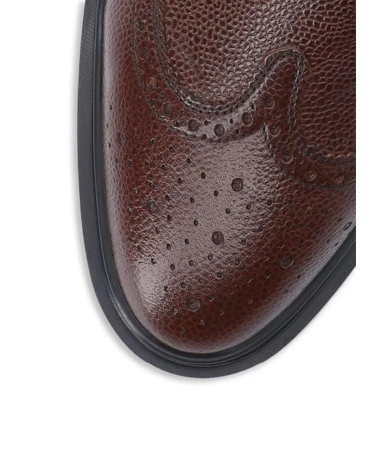 Thom Browne Brown Leather Derby Shoes for men