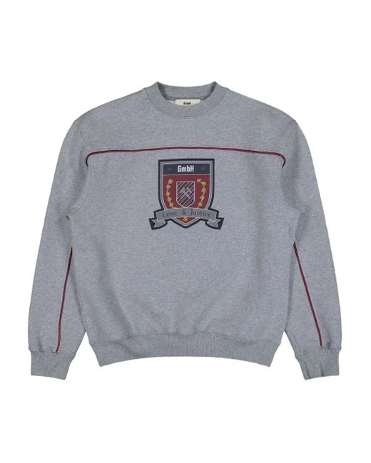 GmbH Gray Crew-Neck Sweatshirt for men